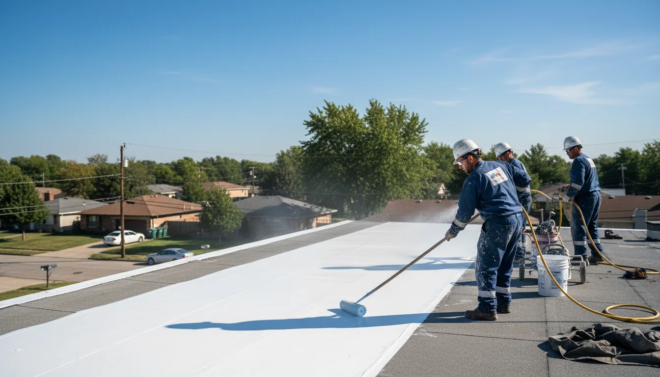 Commercial roof coating in Oak Park, CA near me